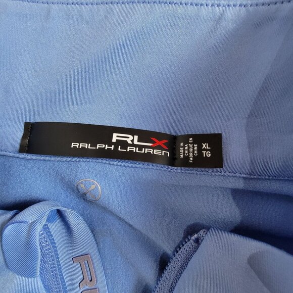 RLX Ralph Lauren Mens U.S. Open 2019 Pebble Beach 1/4 Zip Pullover Shirt XL Blue - Picture 3 of 10